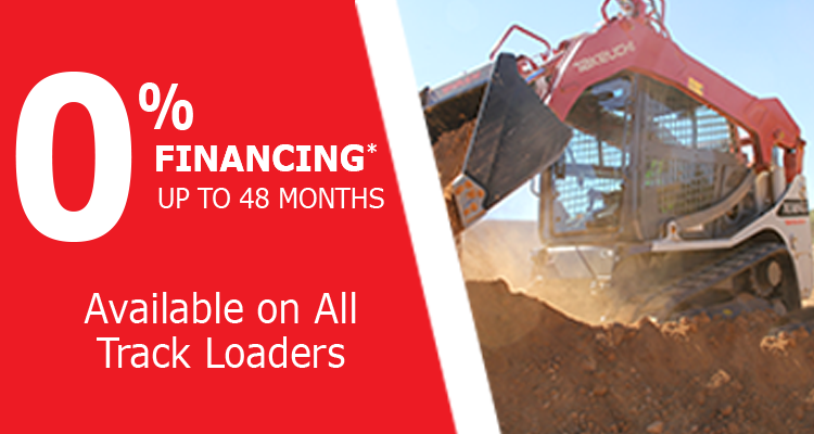 0% Financing for 48 Months on Takeuchi Track Loaders at GT Mid Atlantic