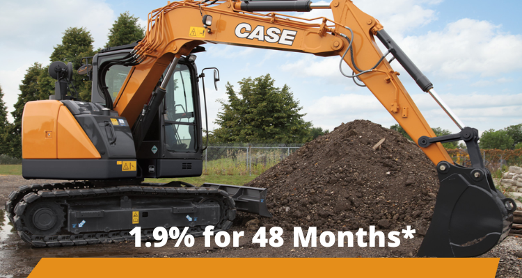 CASE – 1.9% for 48 Months Midi Excavators