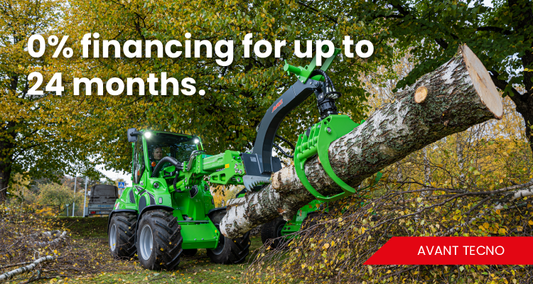 At GTMA you can get Avant Articulated Loaders at interest-free financing for up to 24 months*