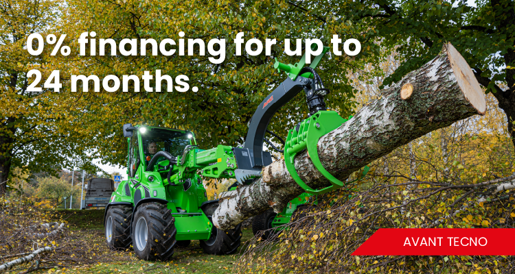 Avant 0% for 24 months-2 At GTMA you can get Avant Articulated Loaders at interest-free financing for up to 24 months*